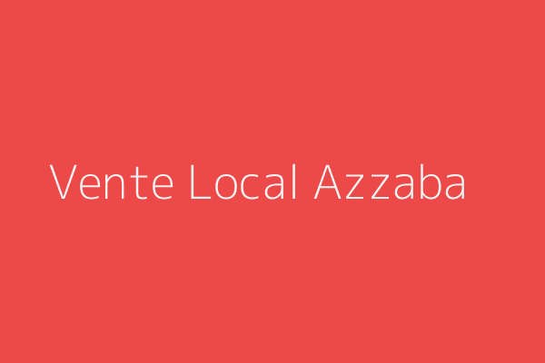Vente Local  Skikda