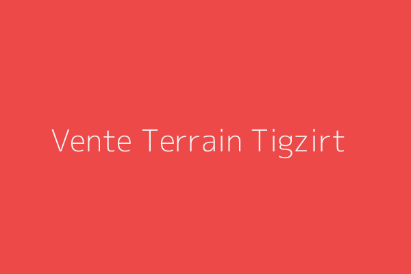Vente Terrain  Sidi khaled Tigzirt Tizi-Ouzou