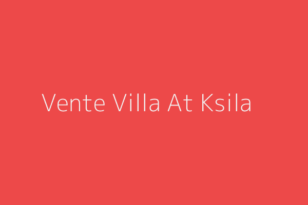 Vente Villa F5 Bejaia